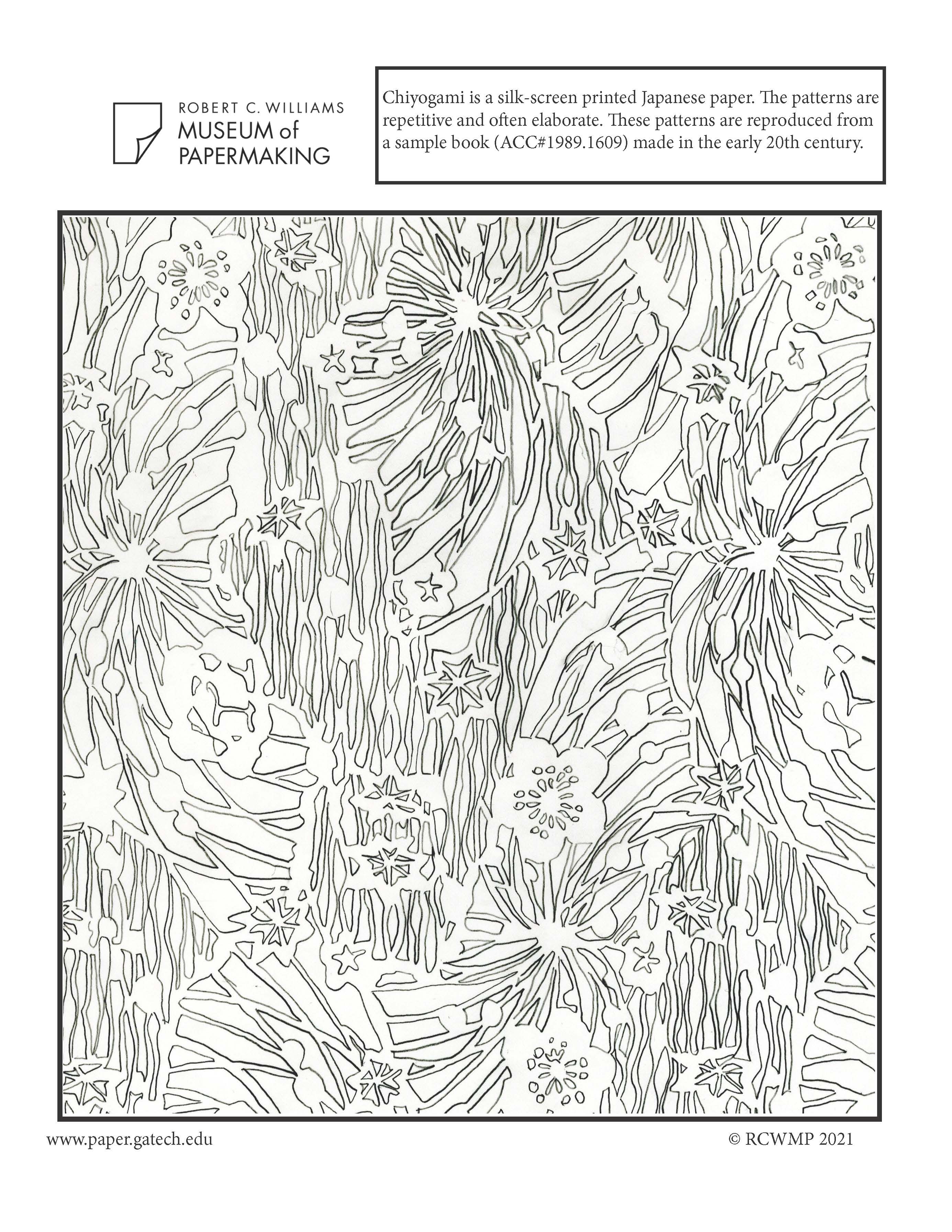 Lined Paper Coloring Page